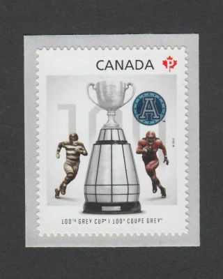 Cfl Grey Cup = Football = Overprinted Limited Edition Canada 2012 2598 Mnh Vf