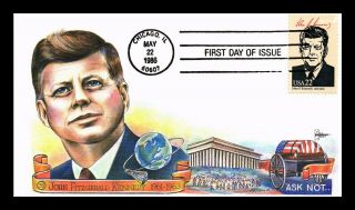 Dr Jim Stamps Us John F Kennedy Ameripex Presidents First Day Cover Gill Craft