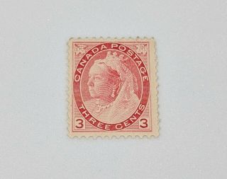 Stamp Pickers Canada 1899 Queen Victoria Numeral 3c Scott 78 Mnh $260 Vf,