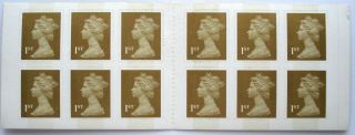 12 X 1st Class Stamps Machin Forgeries Booklet,  Mnh Forgery Fake With Varnish