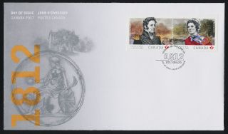Canada 2651a On Fdc - War Of 1812,  Laura Secord,  Charles De Salaberry