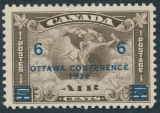 Canada C4 Overprinted 6c On 5c Mercury Airmail,  Fine,  Lh