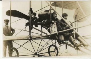S17 Very Early Ppc Of Pilot & Passenger With " Aerial Post " Mail Bag 1911???