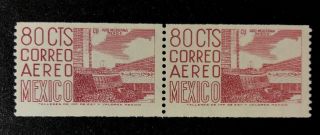 Mexico Airmail Scott C348 Mnh Coil Pair