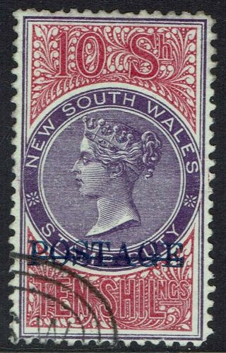 South Wales 1894 Qv Postage 10/ - Perf 12