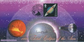 Gb 1999 Dr Patrick Moore Signed Bradbury Total Eclipse Ltd Edn Fdc 222/420