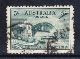 Australia 1932 Sg143 5/ - Sydney Harbour Bridge - Good Postally.  Cat £200