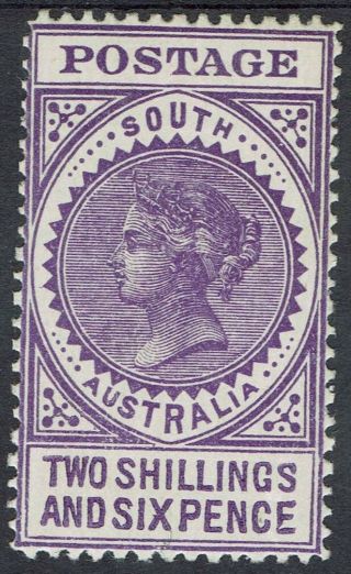 South Australia 1904 Qv Thick Postage 2/6 Wmk Crown/sa