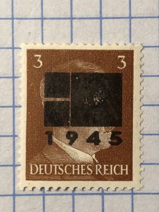Germany (netszchkau Reichenbach) 1945 Post Wwii - Local Issue 3 Pfg.  Mnh