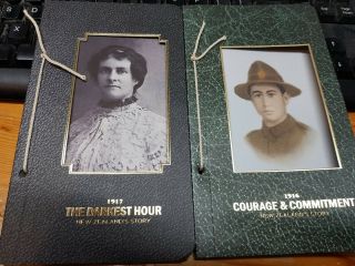 Stamps Zealand Booklets 2016 Courage & Commitment 2017 The Darkest Hour Mnh