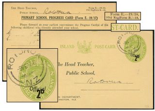 Zealand 2d/1d School Ps Card No Feb 1956 Ax12b