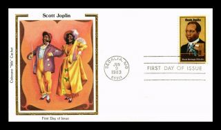 Dr Jim Stamps Us Scott Joplin Black Heritage Colorano Silk First Day Cover