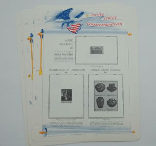 White Ace Stamp Album Pages 1984 Us Blocks Of 4 Supplement " Lb "