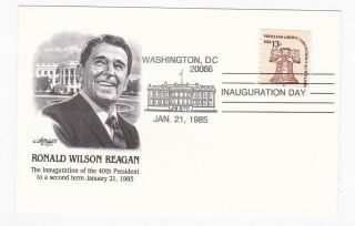 Ronald Reagan Inauguration Day Washington Dc January 21 1985 Artmaster Postcard