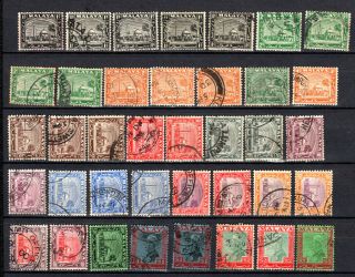 Malaya Straits Settlements 1935 Sultan Selangor Complete Set Of Use Stamps