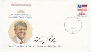 Jimmy Carter Inauguration Day Plains Ga 1/20/1977 Fleetwood Cachet Cover