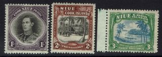 Niue - Sg 75 - 77 - Lightly Hinged - Lot 062616