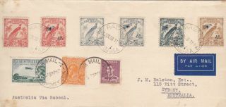 Png298) A Long Cover Carried On 1938 First Flight ‘boomerang’ Cover