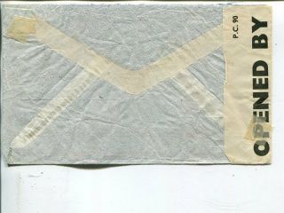 Argentina meter mark censor Panagra air mail cover to Sweden 1941 2