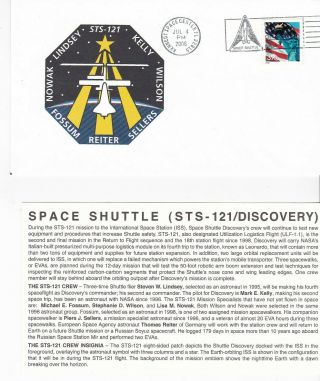 Sts - 121 Discovery Kennedy Space Center Florida July 4 2006 With Insert Card