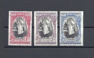 Tonga 1938 Sg 71/3 Mnh Cat £30
