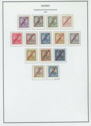 Worldwide Album Page Lot 228 - Azores - See Scan - $$$