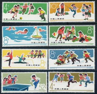 China Prc Sc891 8 (8) Cplset (s - 72) 1966 Children 