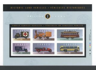 Canada Souvenir Sheet Ss 1527 Historic Public Service Vehicles - 2