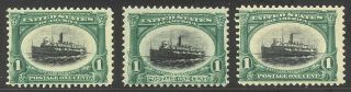 U.  S.  294 Nh (x3) - 1901 1c Pan American ($120)