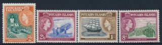1957 - 1963 PITCAIRN ISLANDS QEII DEFINITIVES SET OF 12 FINE MNH our ref E 2