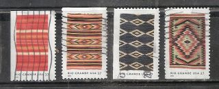 Mexico Rio Grande Blankets 3926 - 3929 Us 2005 37c Stamp Set