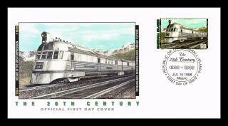 Dr Jim Stamps Railroad Great Depression Fdc Marshall Islands Monarch Size Cover