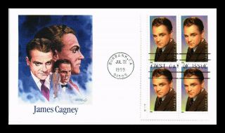 Us Covers James Cagney Actor Legends Of Hollywood Fdc Block Fleetwood