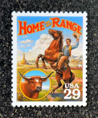 1994usa 2869a 29c Legends Of The West - Home On The Range Nh Vf Horse