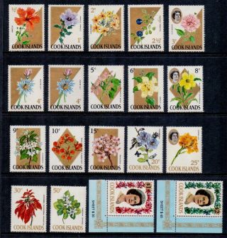 Cook Islands 1967 Flowers Definitives,  Mnh.