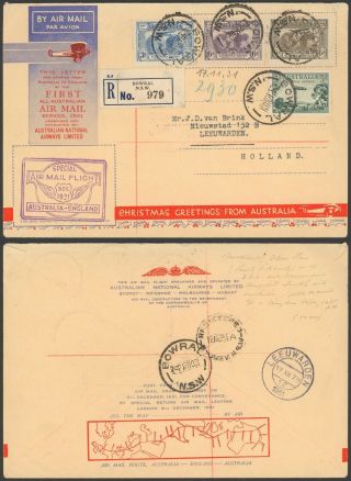 Australia 1931 - 1st Flight Air Mail Cover To England 28295/10
