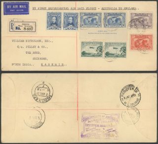 Australia 1931 - 1st Flight Air Mail Cover To England 28295/11