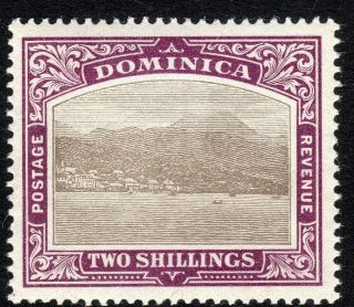Dominica 1903 Grey - Black/purple 2/ - Sg34
