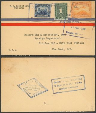 Nicaragua - Air Mail Cover To York Usa 34846/2