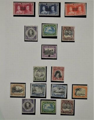 Cook Islands Zealand Stamps Selection On Page (z42)