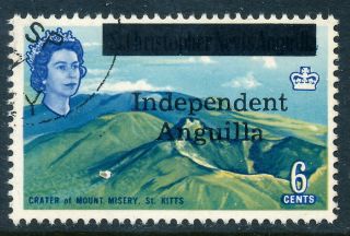 Scott 7/sg 7,  6c 1967 Independent Anguilla Overprint,  Fresh F - Vf