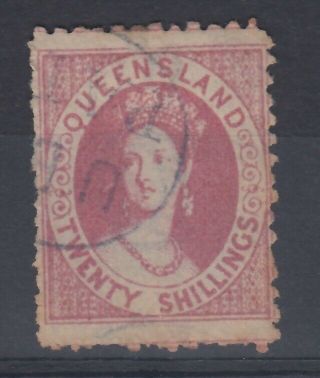 Australia Queensland 1880 20/ - Sg127 - Fiscal Use