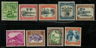Samoa 166 - 174 Complete Set 1935 Mnh