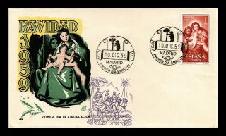 Dr Jim Stamps Christmas Holy Family First Day Issue Spain Cover