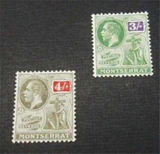 Nystamps British Montserrat Stamp 72//73 Og H/nh $34