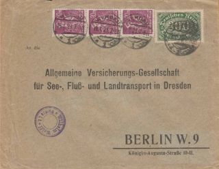 Germany Inflation 19 July 1923 300m & Strip Of Three - 20m 100gr Rate