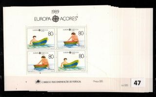 == 12x Azores,  Portugal 1989 - Mnh - Europa Cept - Boats,  Children