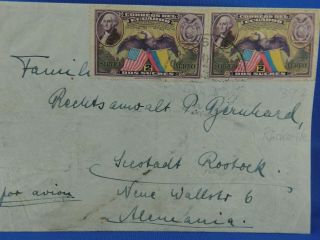 Ecuador Old Cover To Germany With Franking (n13/51)