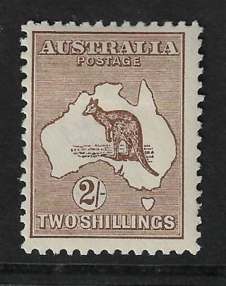 Australia 1915 - 27 Roo Wmk Narrow Crown 2/ - Sg41 Mlh/og