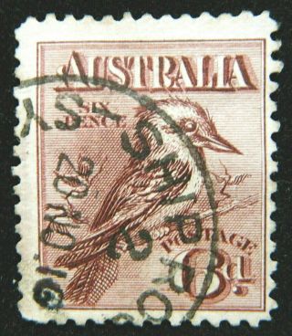 Australia Stamp 1913 - 14 6d Kookaburra Scott 18 Sg19